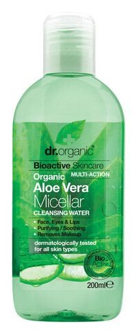 Dr Organic Agua Micelar de Aloe Vera, 200ml.
