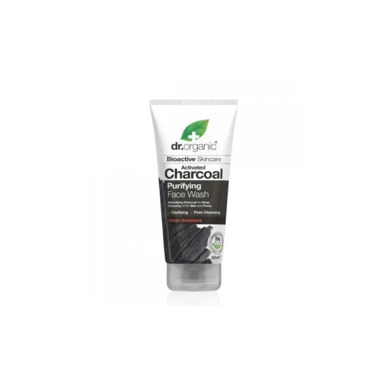 Dr Organic Limpiador facial de Carbón Activo, 200ml.