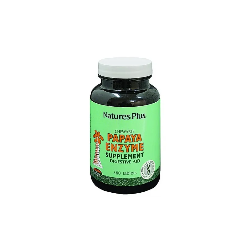 Nature’s plus papaya enzyme 360 comp. mastic.