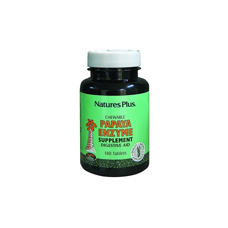 Nature’s plus papaya enzyme 180 comprimidos masticables