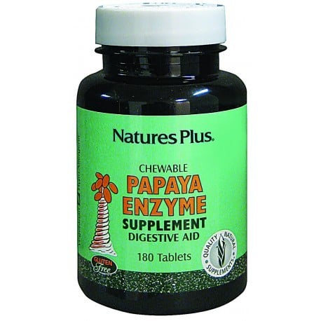Nature’s plus papaya enzyme 180 comprimidos masticables