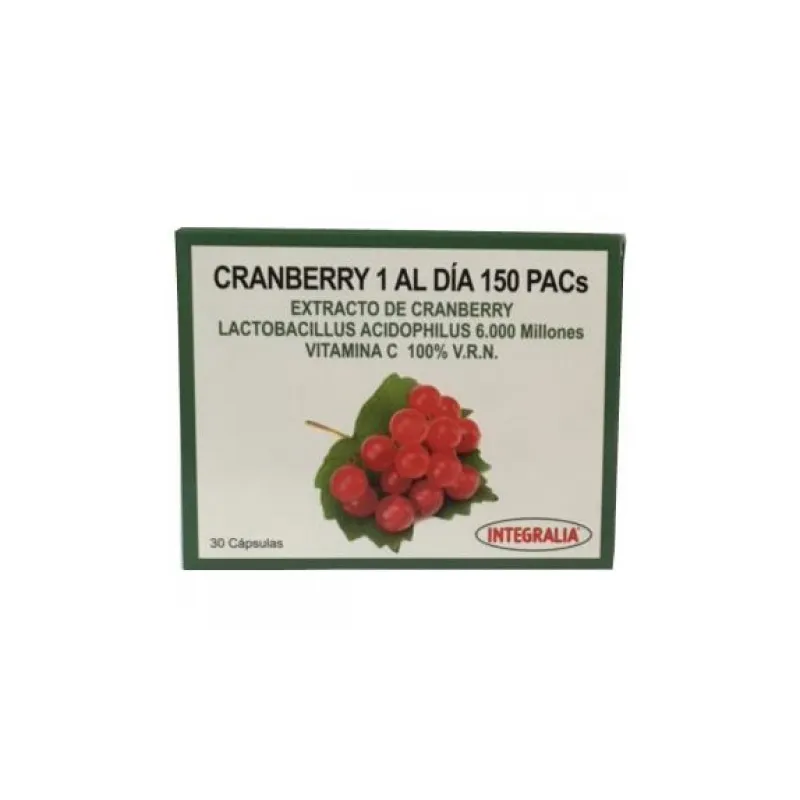 Integralia Cranberry una al día 150 PACs 30 cápsulas
