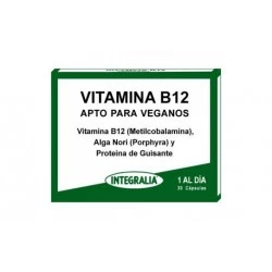 Integralia Vitamina B12 Vegana 30 Cápsulas