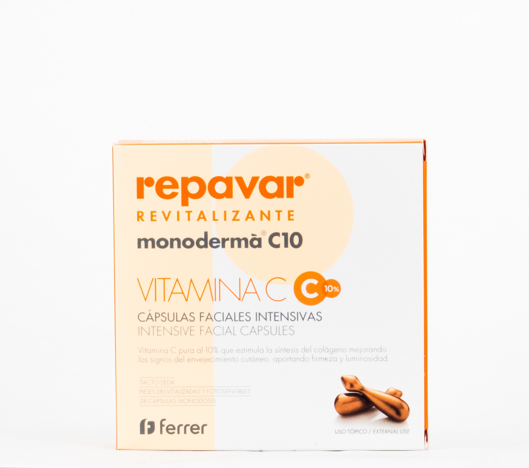 Repavar Monoderma C10 Revitalizante Duplo. 2x28 cápsulas