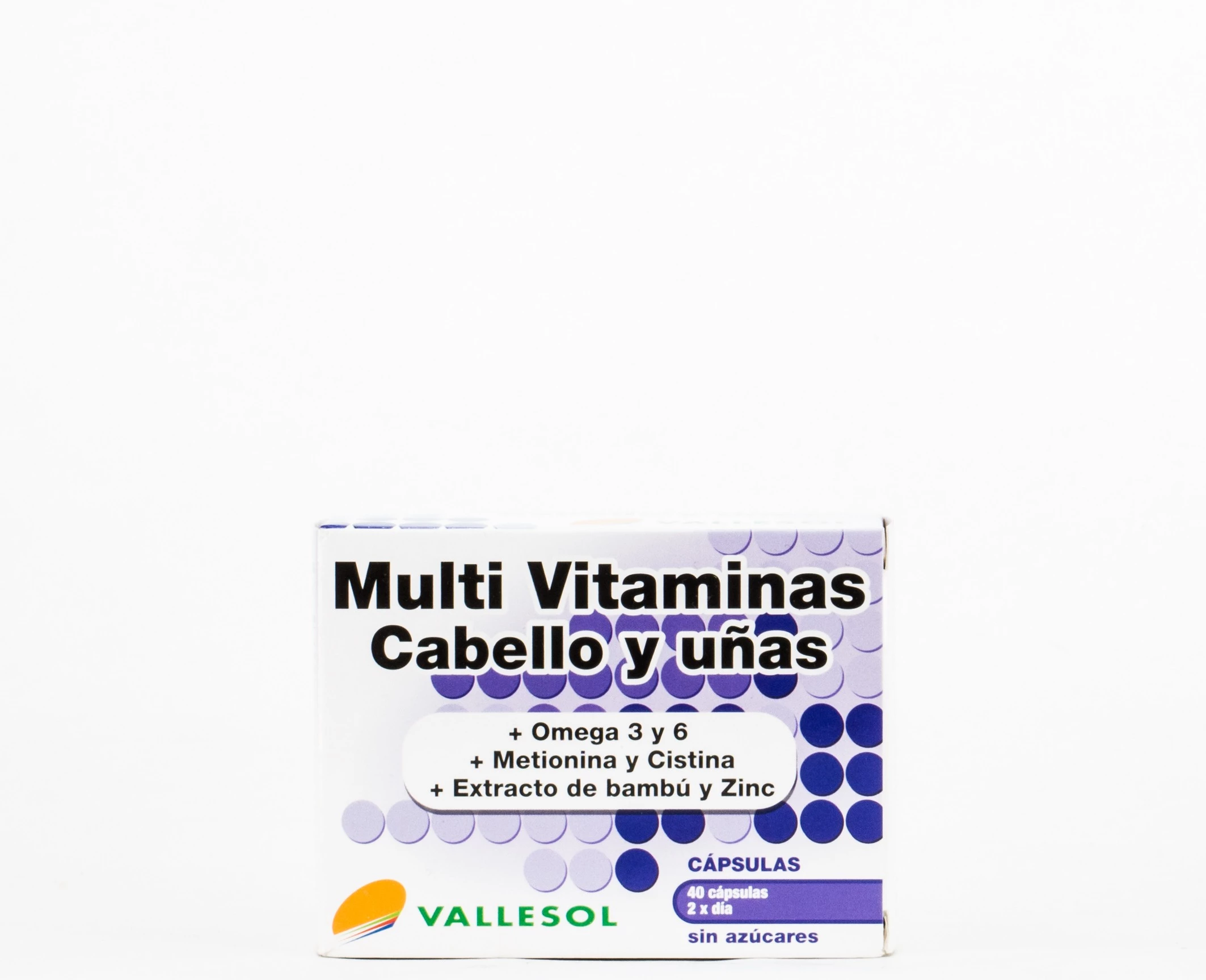 Vallesol Multi Vitaminas Cabello y Uñas, 40 Caps.
