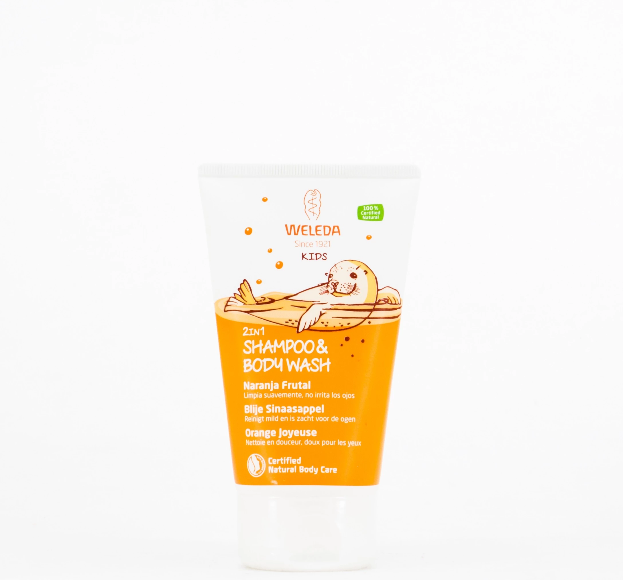 Weleda 2 en 1 Champu y Gel Naranja Frutal, 150ml.