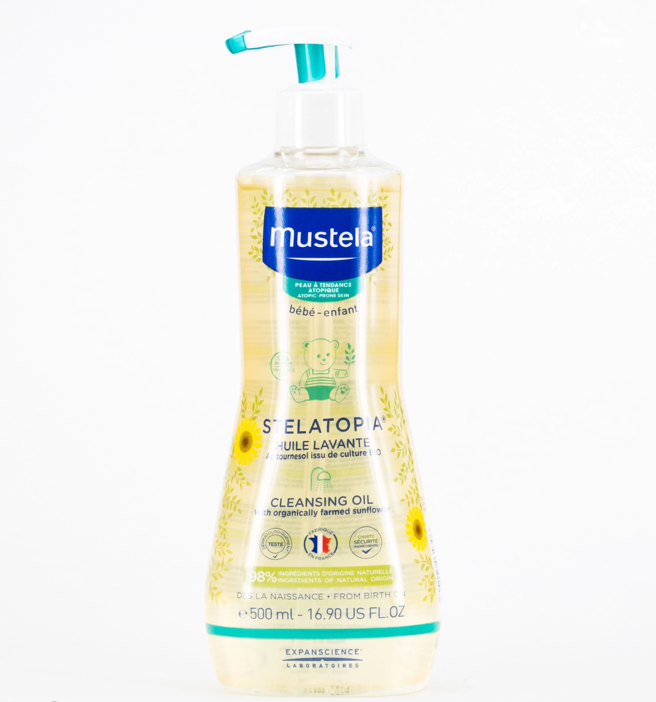 Mustela Stelatopia aceite de Ducha y Baño, 500ml.