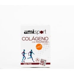 AMLSport Colágeno con Magnesio + VitC, 20 Sticks.
