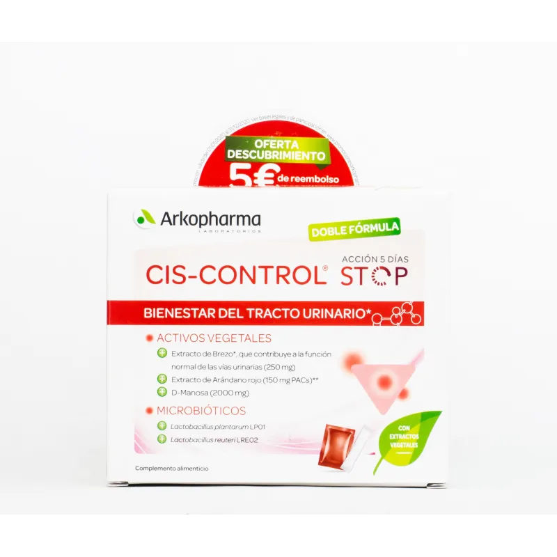 CIS-Control Stop, 15 Sobres (10 Sobres + 4 Sticks). CIS-Control Stop, 15 Sobres (10 Sobres + 4 Sticks).