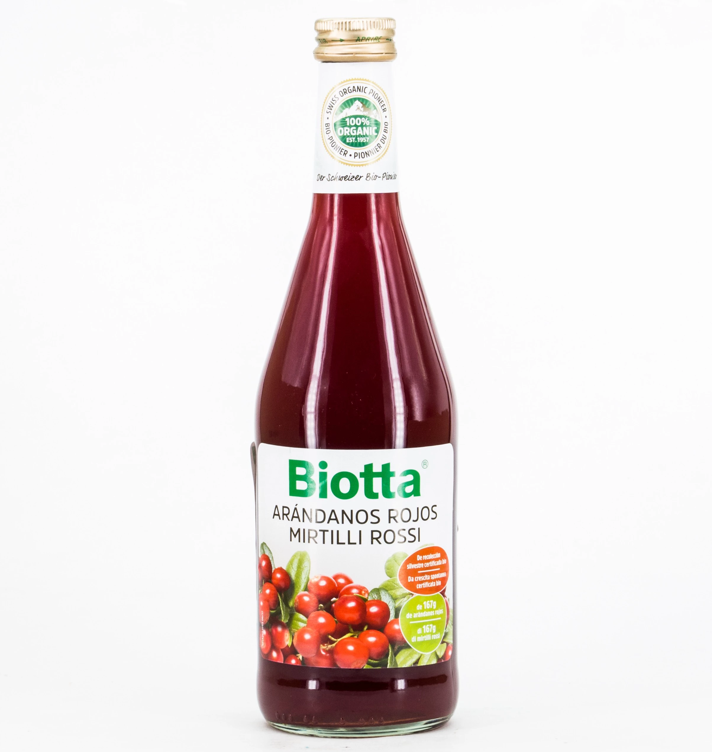 A. Vogel Biotta Arándanos Rojos, 500ml.