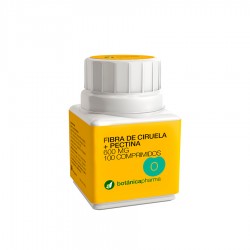 BotanicaPharma Fibra de Ciruela y Pectina 500mg, 100 comprimidos.