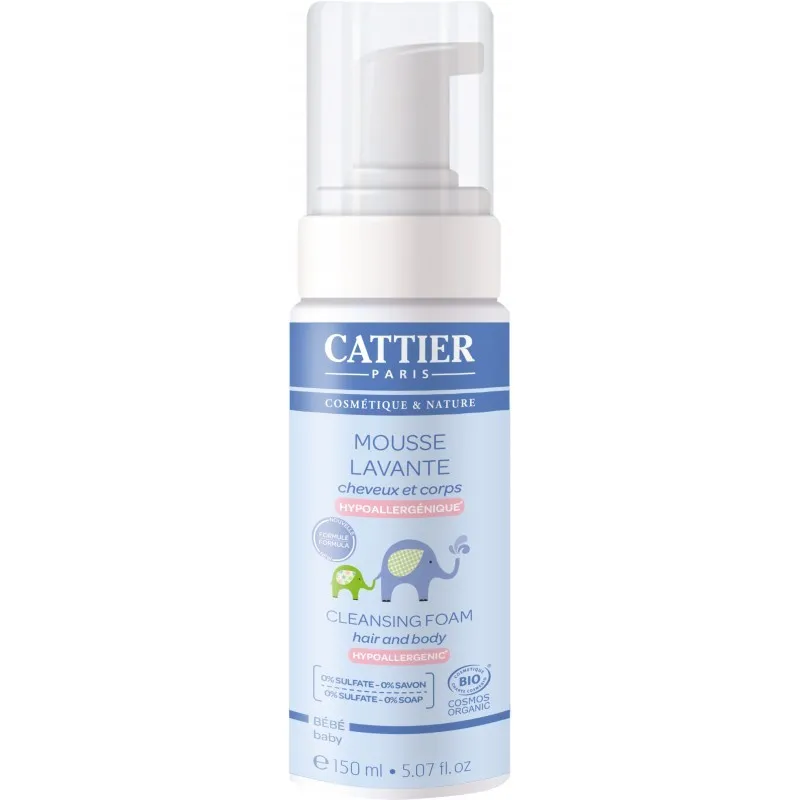 CATTIER ESPUMA LIMPIADORA BEBE piel/cabello