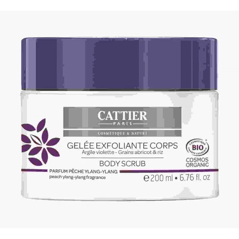 Cattier Gel exfoliante corporal arcilla púrpura, 200ml. Cattier Gel exfoliante corporal arcilla púrpura, 200ml.