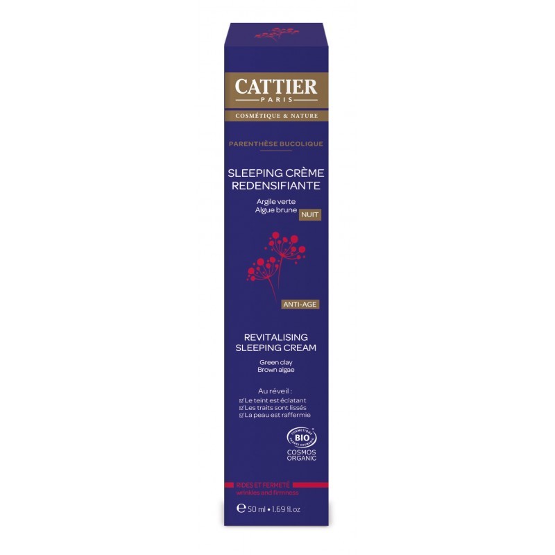 Cattier Sleeping Cream Redensificante Arrugas-Firmeza, 50ml.