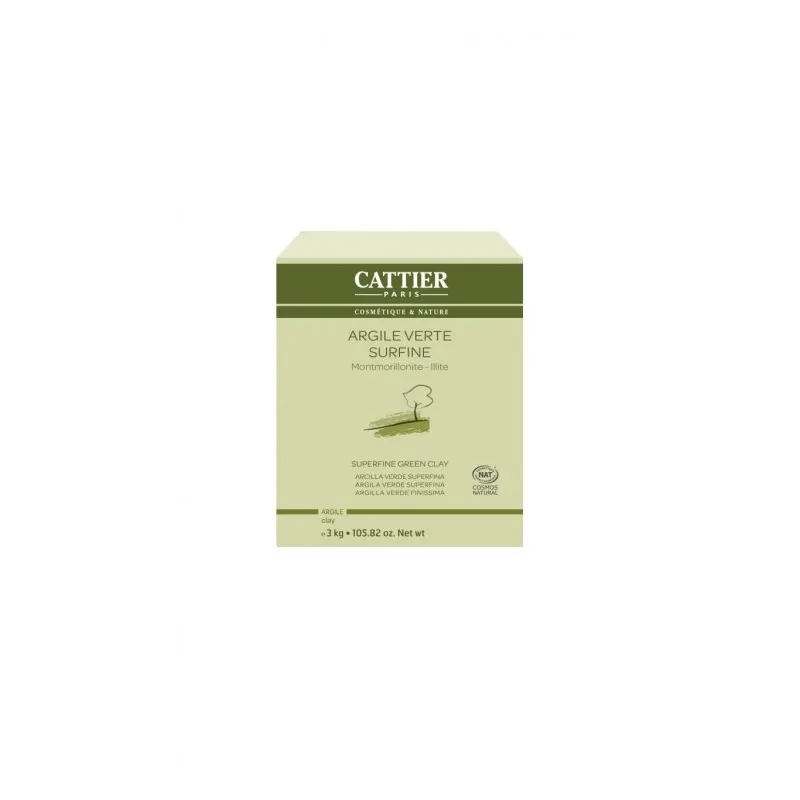 Cattier Arcilla verde superfina, 3Kg.