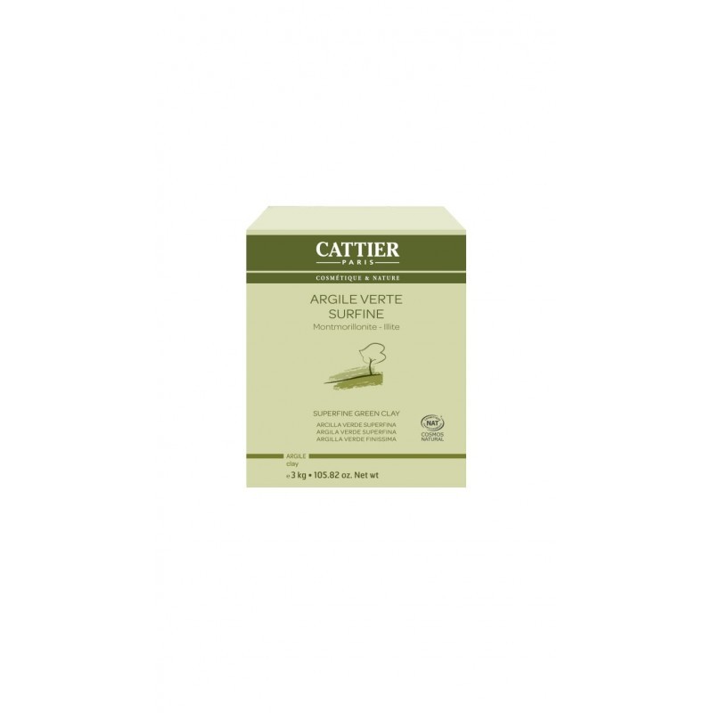 Cattier Arcilla verde superfina, 3Kg.