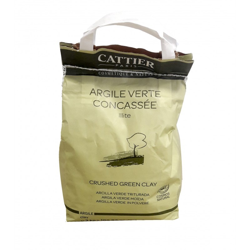 Cattier Arcilla verde triturada, 3kg.