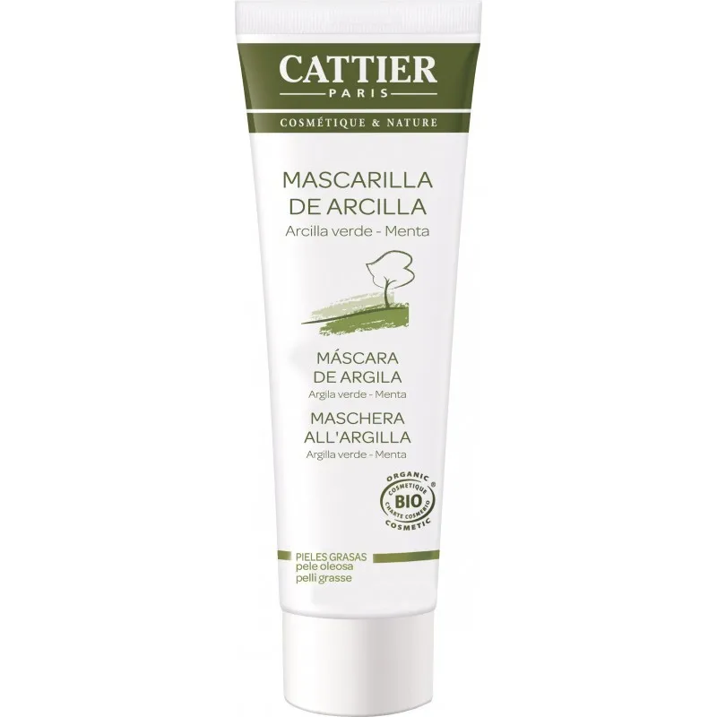 Cattier Mascarilla arcilla verde, 100ml.