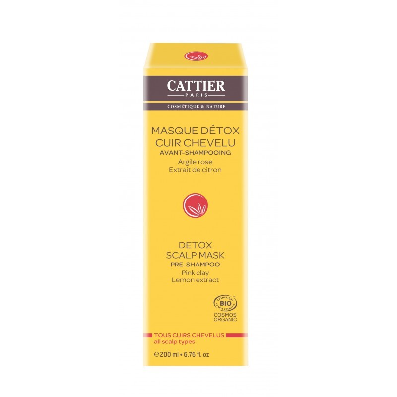 Cattier mascarilla detox cuero cabelludo, 200ml.