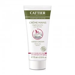 Cattier Crema de manos antimanchas antiedad, 75ml.