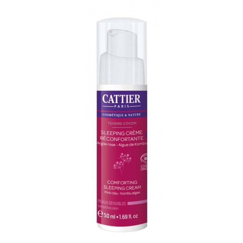 Cattier Sleeping Cream tratamiento de noche reconfortante, 50ml.