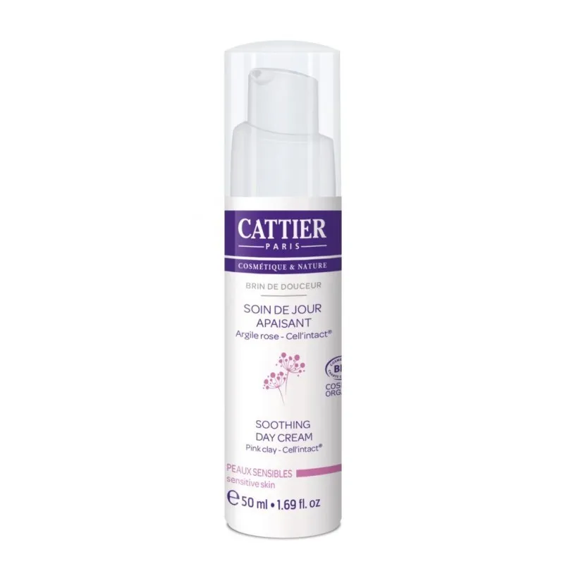 Cattier crema de día calmante, 50ml. Cattier crema de día calmante, 50ml.