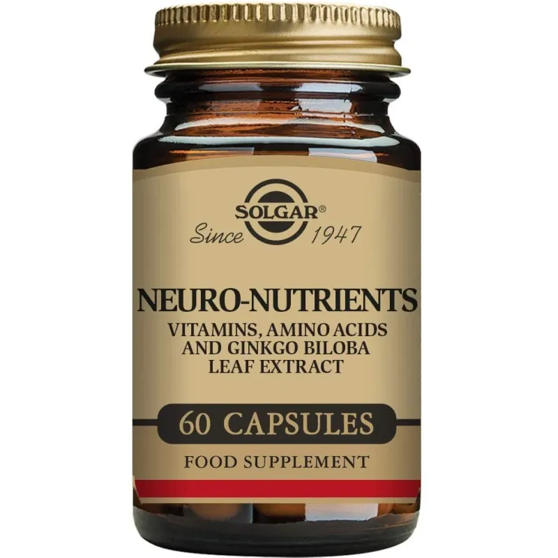Solgar Neuro Nutrientes, 60 Cápsulas vegetales. Solgar Neuro Nutrientes, 60 Cápsulas vegetales.