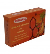 Integralia Jalea Real + Ginseng + Acerola, 45 cápsulas.