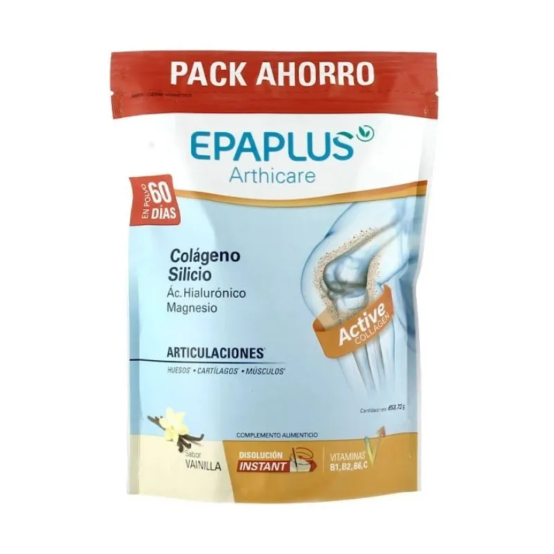 Epaplus Colageno+ Silicio + Ac Hialu + Magnesio Vainilla, 60 Días. Epaplus Colageno+ Silicio + Ac Hialu + Magnesio Vainilla, 60 Días.