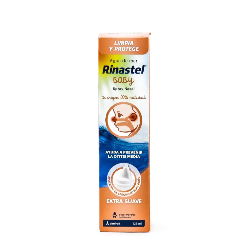 Rinastel Baby Spray Nasal Agua de Mar, 125ml. Rinastel Baby Spray Nasal Agua de Mar, 125ml.