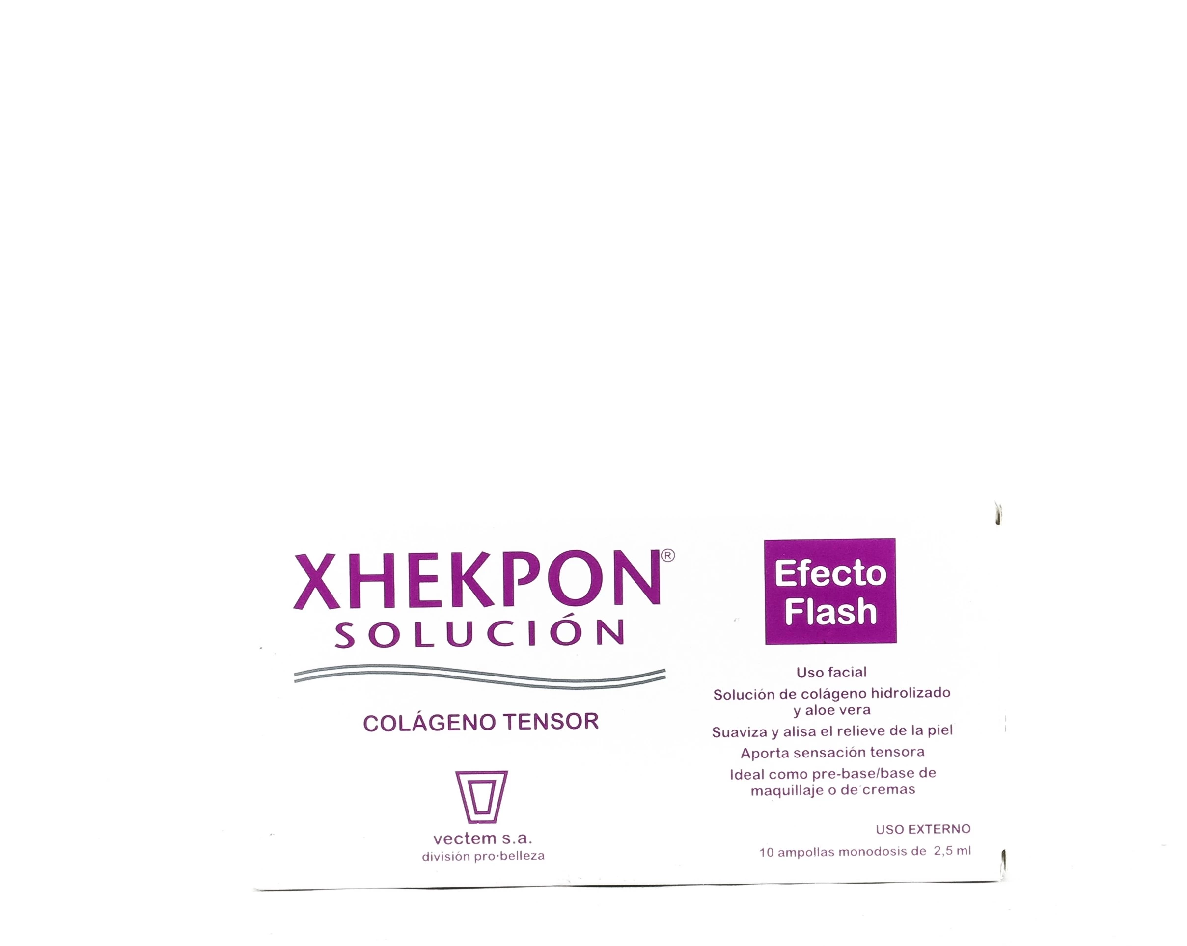 Xhekpon Solución Efecto Flash, 10 Ampollas.