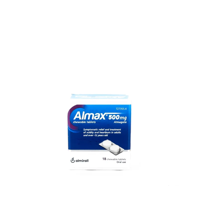Almax 500mg, 18 Comp. Masticables. Almax 500mg, 18 Comp. Masticables.
