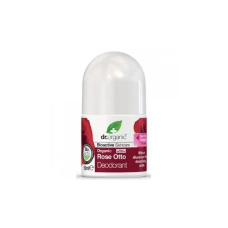 Dr Organic Desodorante Rose Otto, 50ml.