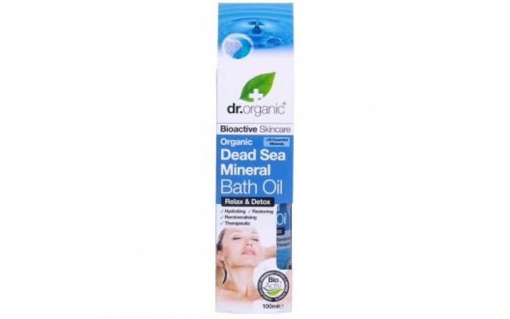 Dr Organic Aceite de baño de minerales del mar Muerto, 100ml.