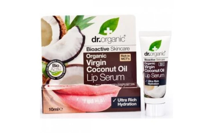 Dr Organic Sérum labial de aceite de Coco, 10ml.