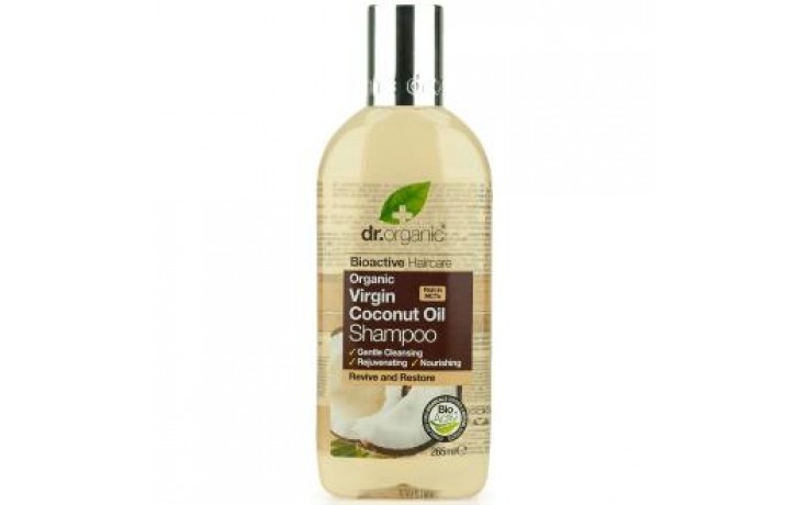 Dr Organic Champú de aceite de Coco, 265ml.