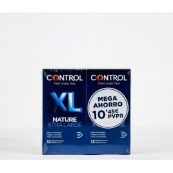 Control Nature XL AHORRO, 12+12 Preservativos.