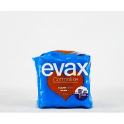Evax Cotonlike Super Alas, 12 Compresas.