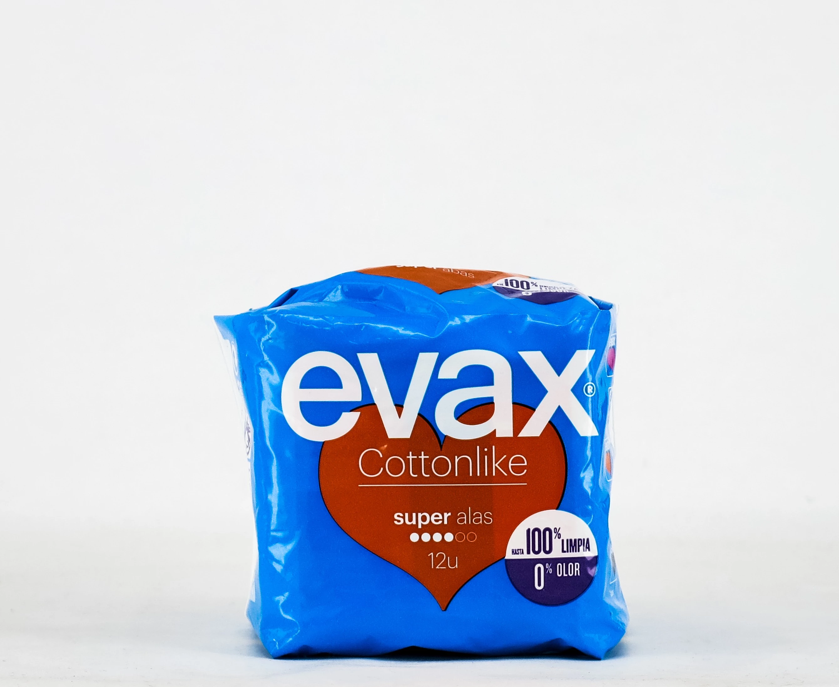 Evax Cotonlike Super Alas, 12 Compresas.