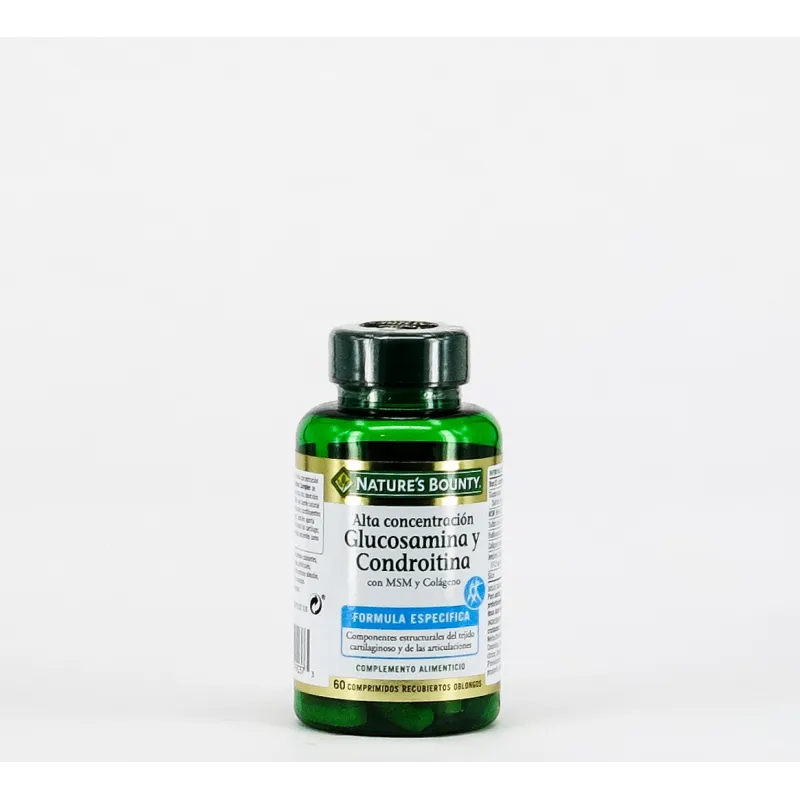 Natures Bounty Glucosamina Condroitina + MSM + Colageno, 60 Comp.