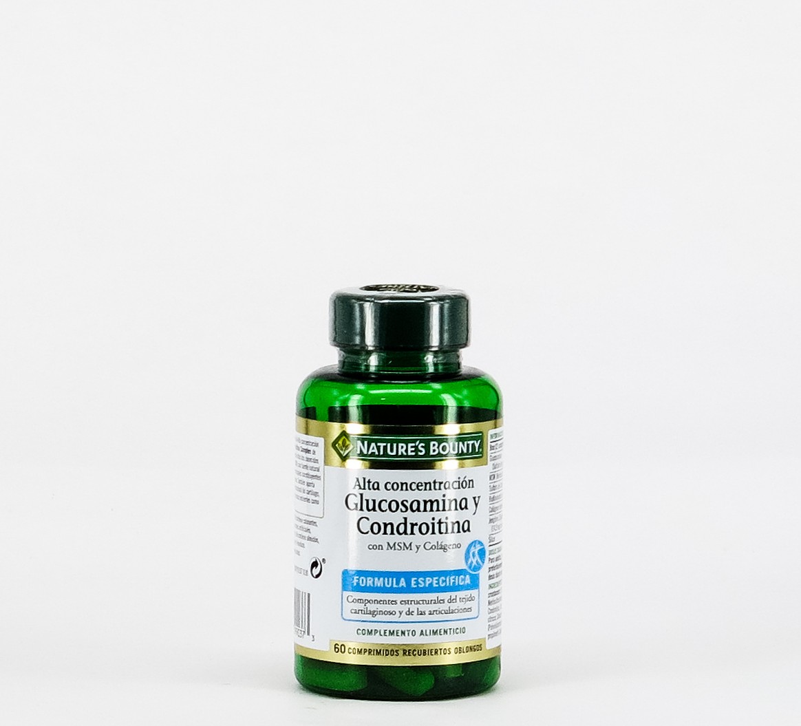 Natures Bounty Glucosamina Condroitina + MSM + Colageno, 60 Comp.