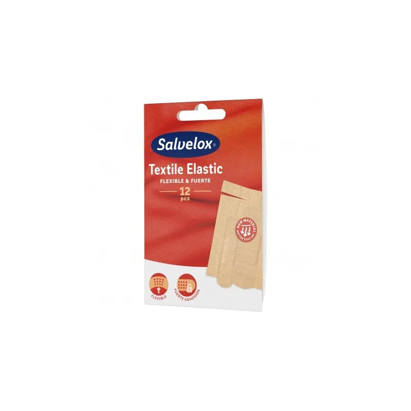 Salvelox Apósitos Adhesivos Elásticos 3 Tamaños, 12 Uds.