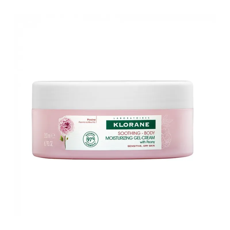 Klorane Gel-Crema Hidratante a la Peonia, 200ml.