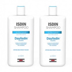 Isdin Daylisdin Champú Ultra Suave DUPLO, 2x400ml.