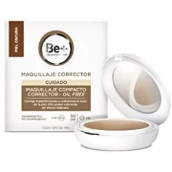Be+ Maquillaje Compacto Corrector Oil-Free SPF30 Piel Oscura