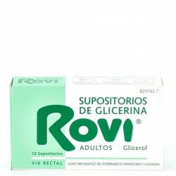 Rovi supositorios de glicerina Adultos