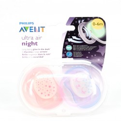 Avent Chupete Night Time 0-6 m, 2 Uds.