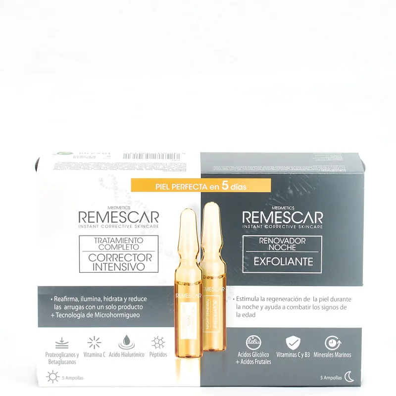 Remescar Pack Piel Perfecta, 5+5 Ampollas. Remescar Pack Piel Perfecta, 5+5 Ampollas.
