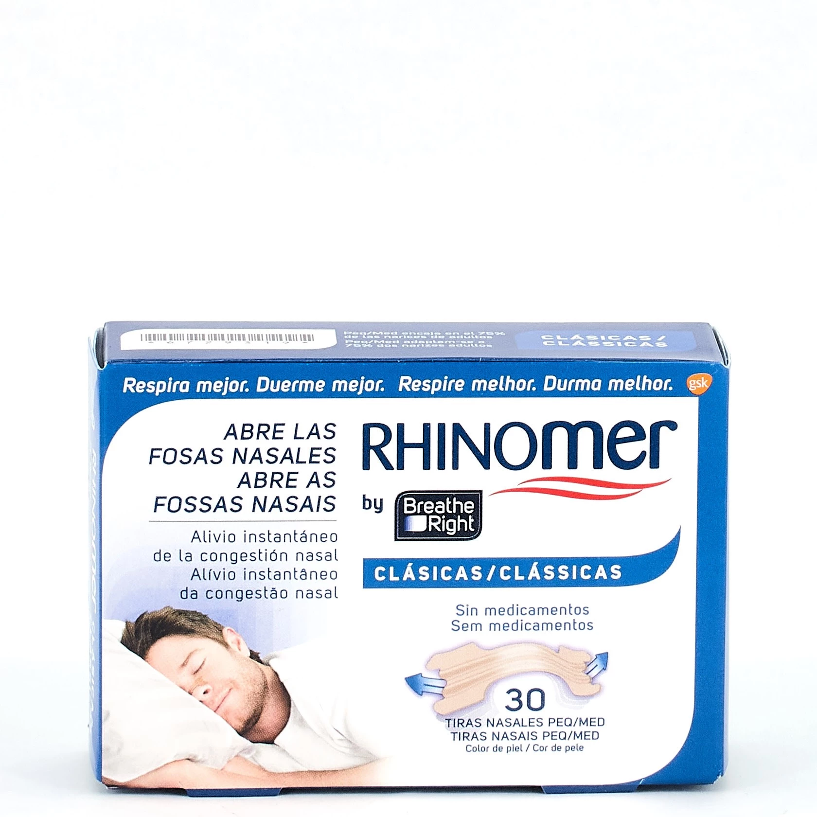 Comprar Breathe Right Tiras Nasales Medianas, 30 Uds al mejor