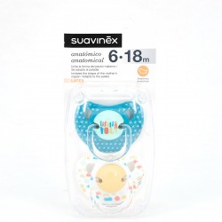 Suavinex Chupete Latex 6m, 2Uds.